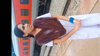 Indian Village girl Fucking hard in Railway station