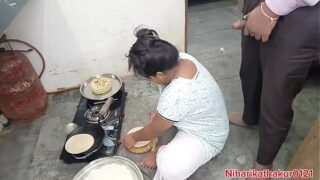 Indian village step mom fucked by stepson in kitchen